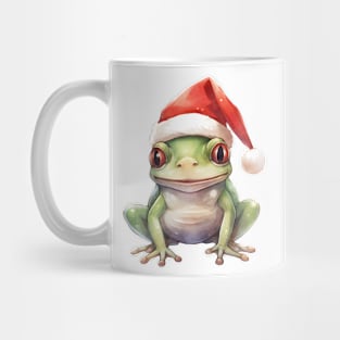 American Green Tree Frog in Santa Hat Mug